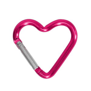 Sturdy Coronary heart-Formed Outside Carabiner Keychain Clip with Aluminum Alloy Rings – Climbing Snap Hook