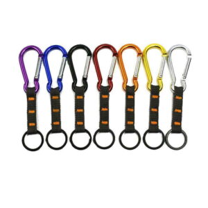 SagaSave Outside Climbing Keychain with Mountaineering Carabiner and Rope Clips