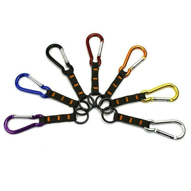 SagaSave Outside Climbing Keychain with Mountaineering Carabiner and Rope Clips